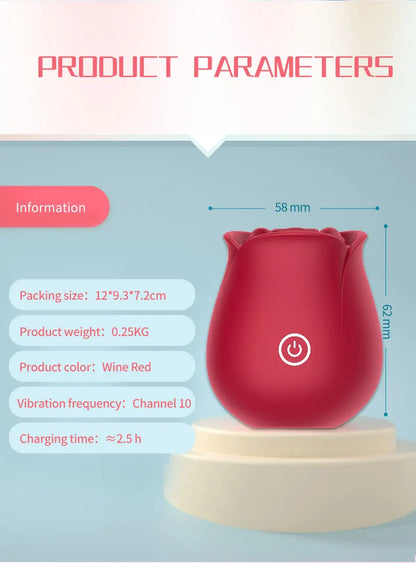 Rose Sucking Vibrator Vagina Intimate Good Nipple Sucker Oral Licking Clitoris Stimulation Powerful Sex Toys For Women 18+