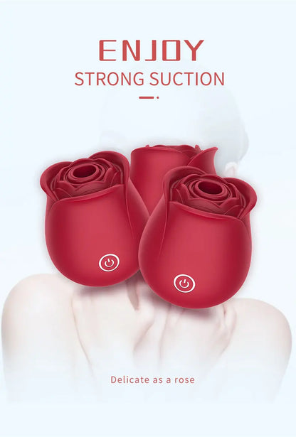 Rose Sucking Vibrator Vagina Intimate Good Nipple Sucker Oral Licking Clitoris Stimulation Powerful Sex Toys For Women 18+