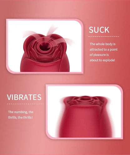 Rose Sucking Vibrator Vagina Intimate Good Nipple Sucker Oral Licking Clitoris Stimulation Powerful Sex Toys For Women 18+