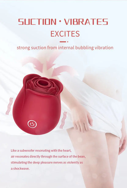 Rose Sucking Vibrator Vagina Intimate Good Nipple Sucker Oral Licking Clitoris Stimulation Powerful Sex Toys For Women 18+